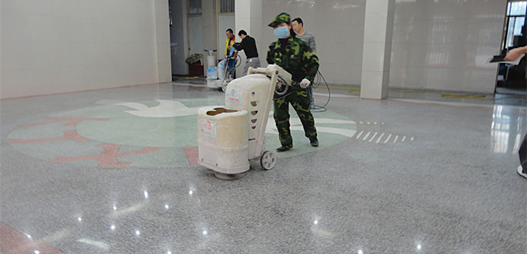 水磨石水晶渗硅